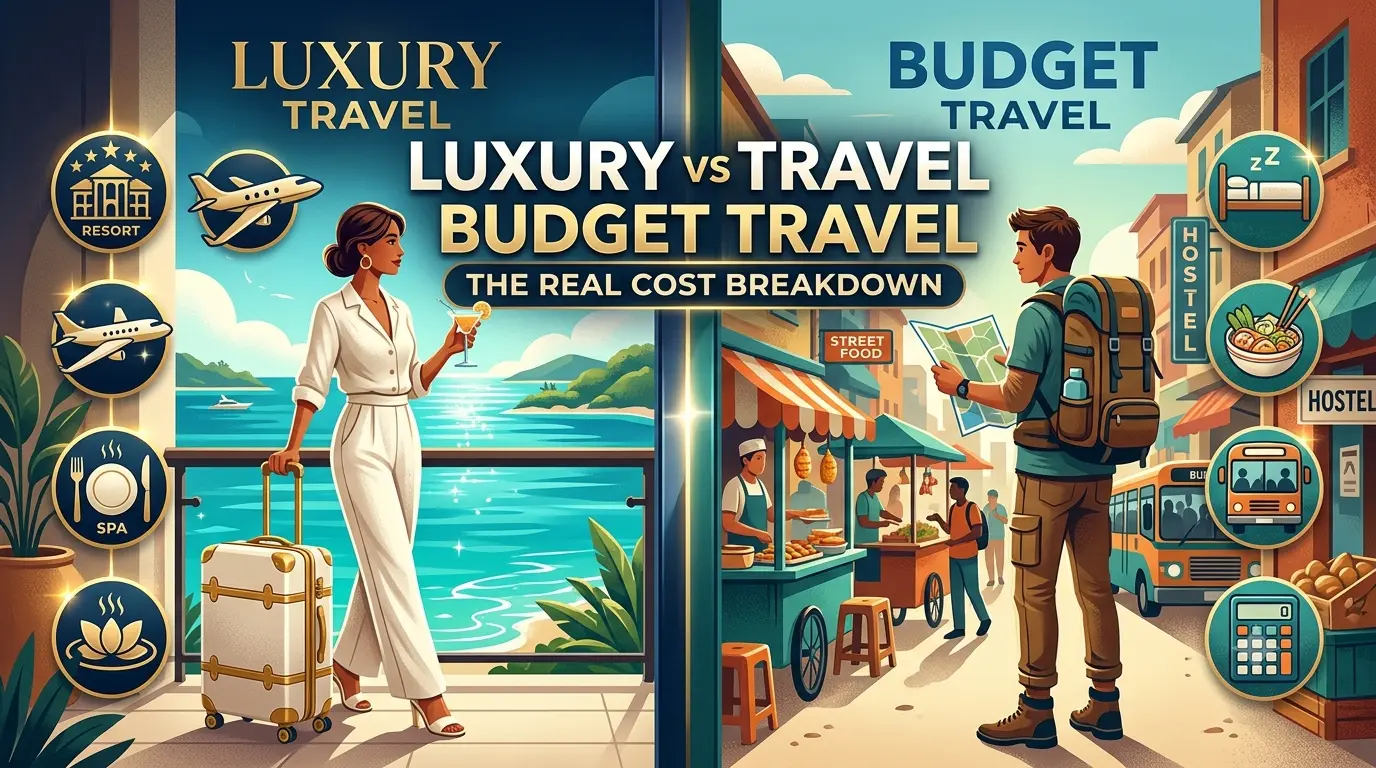 Luxury Travel vs Budget Travel: The Real Cost Breakdown