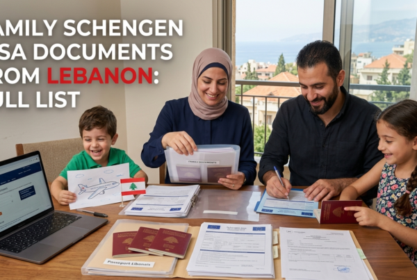 Family Schengen Visa Documents From Lebanon: Full List