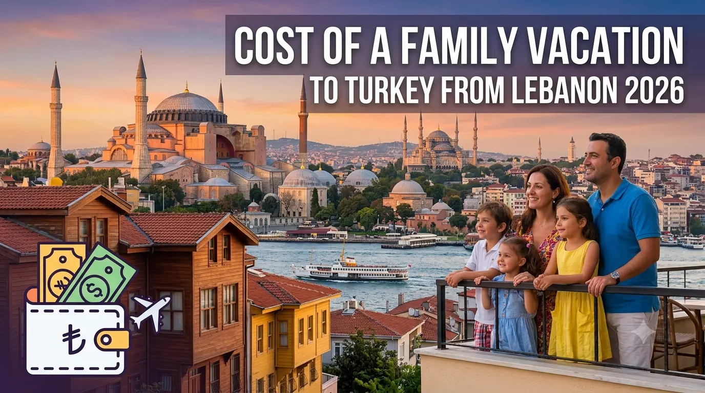 Cost of a Family Vacation to Turkey from Lebanon 2026