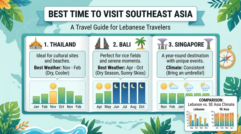 Best Time to Visit Southeast Asia: Thailand, Bali, SG