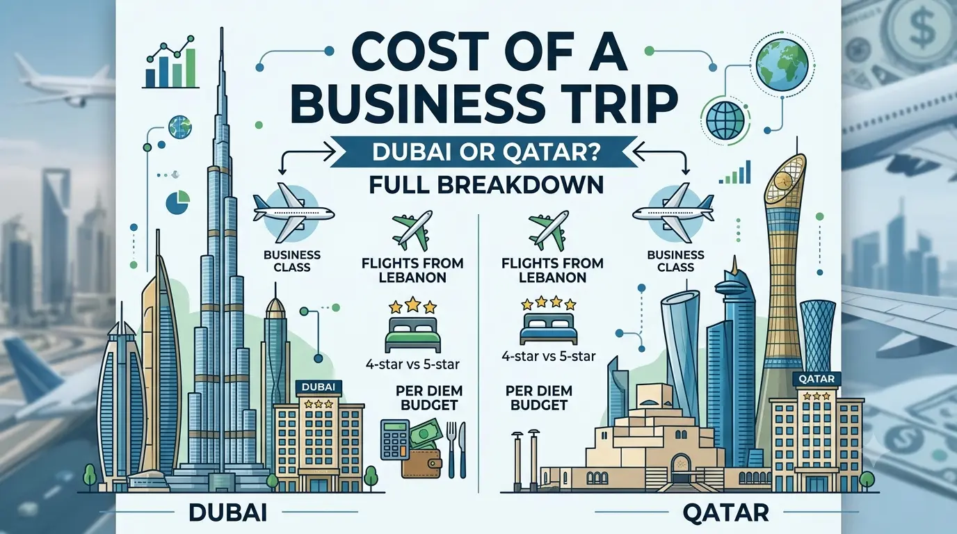 Cost of a Business Trip to Dubai or Qatar: Full Breakdown