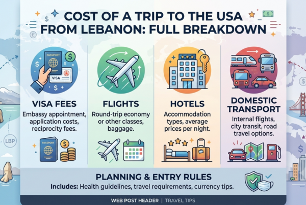 Cost of a Trip to the USA From Lebanon: Full Breakdown