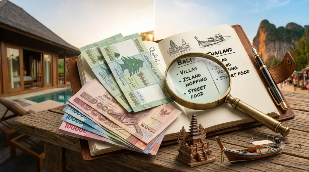 Cost of a Trip to Bali or Thailand From Lebanon