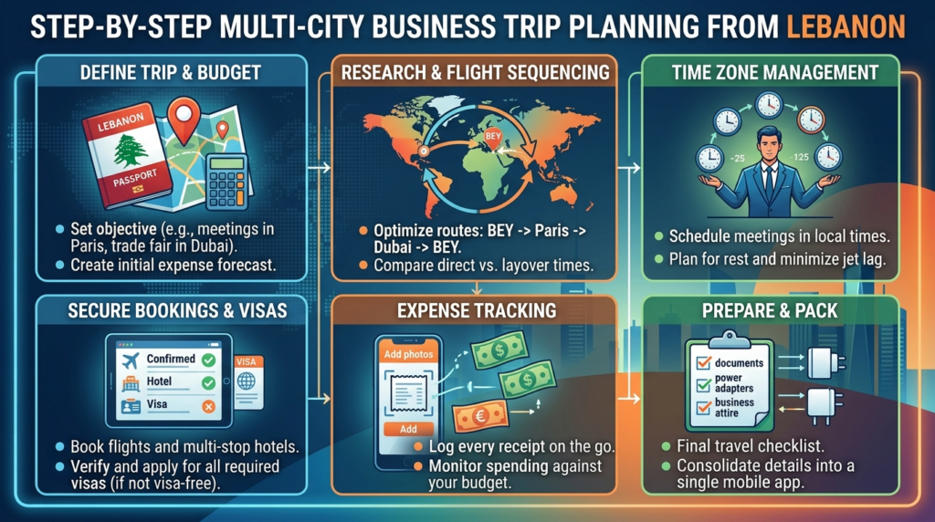 Planning Multi-City Business Trips from Lebanon