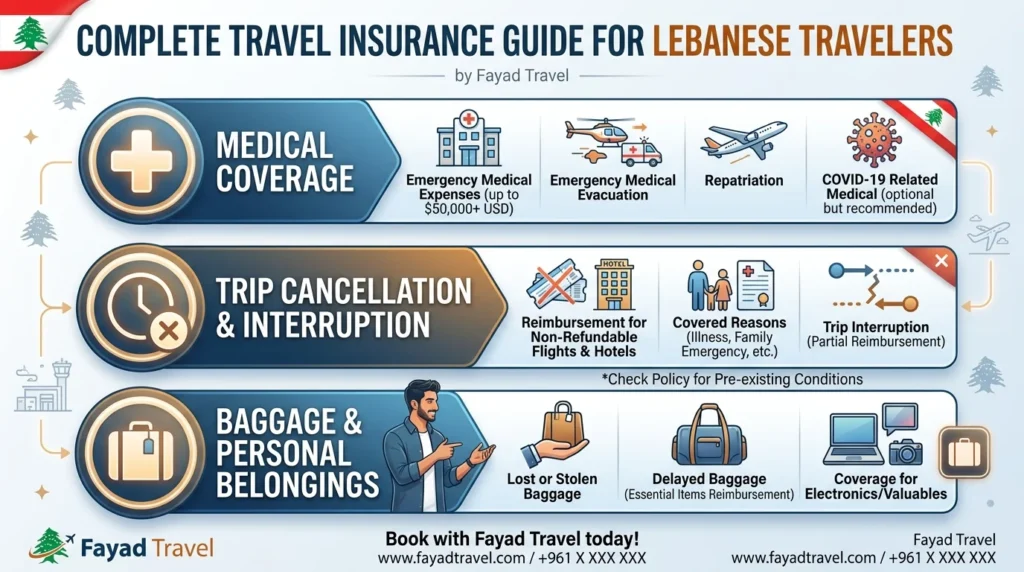 Travel Insurance Explained for Lebanese Travelers