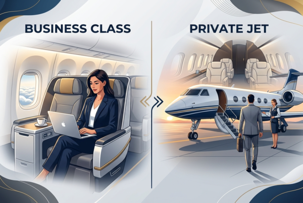 Business Class vs Private Jet: A Corporate Comparison