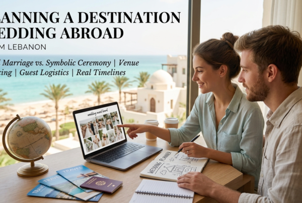 Planning a Destination Wedding Abroad from Lebanon