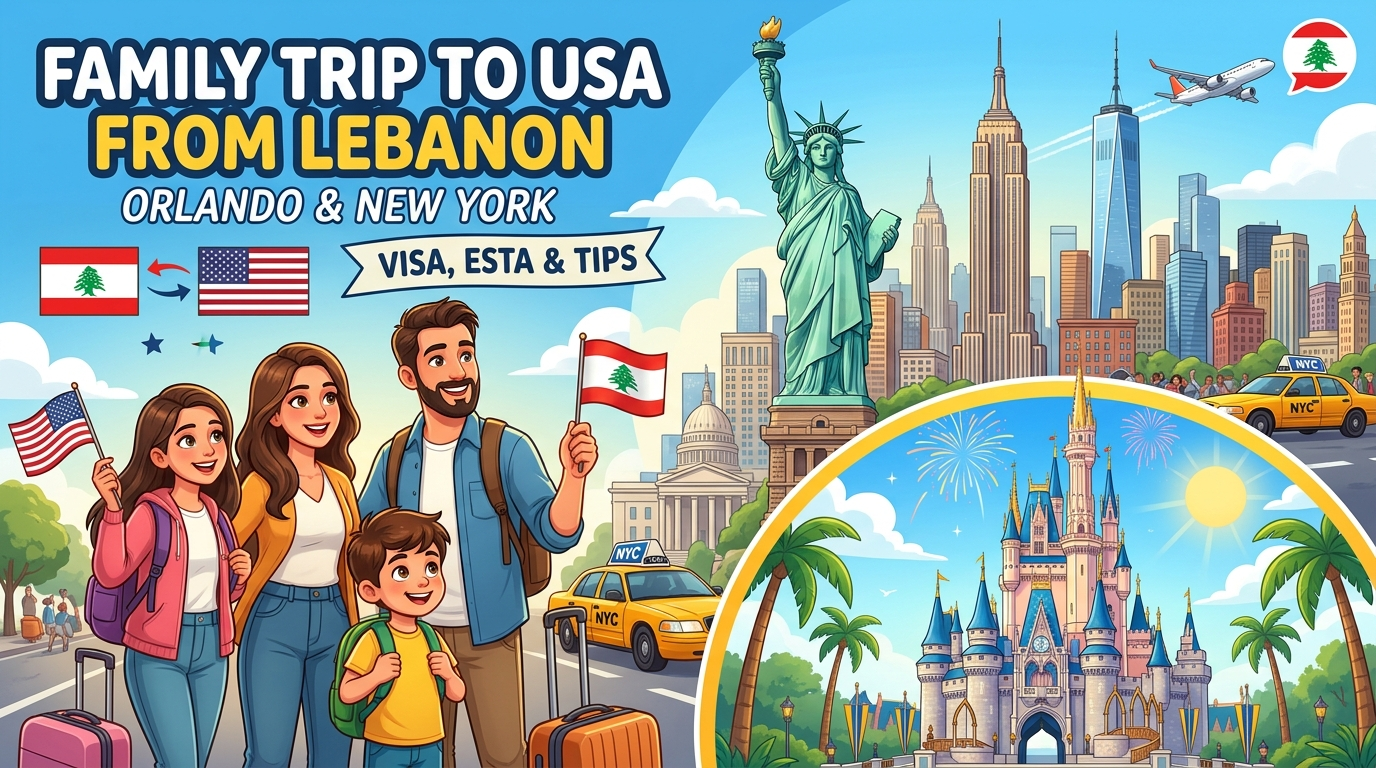 Family Trip to USA From Lebanon: Orlando & New York