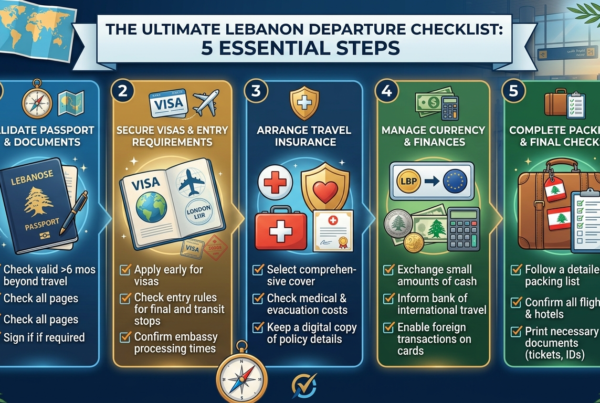 The Ultimate Pre-Travel Checklist Before Leaving Lebanon