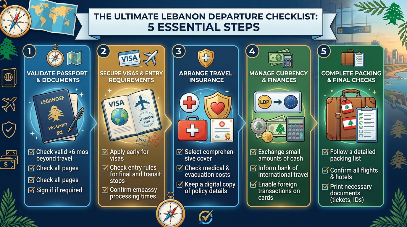 The Ultimate Pre-Travel Checklist Before Leaving Lebanon