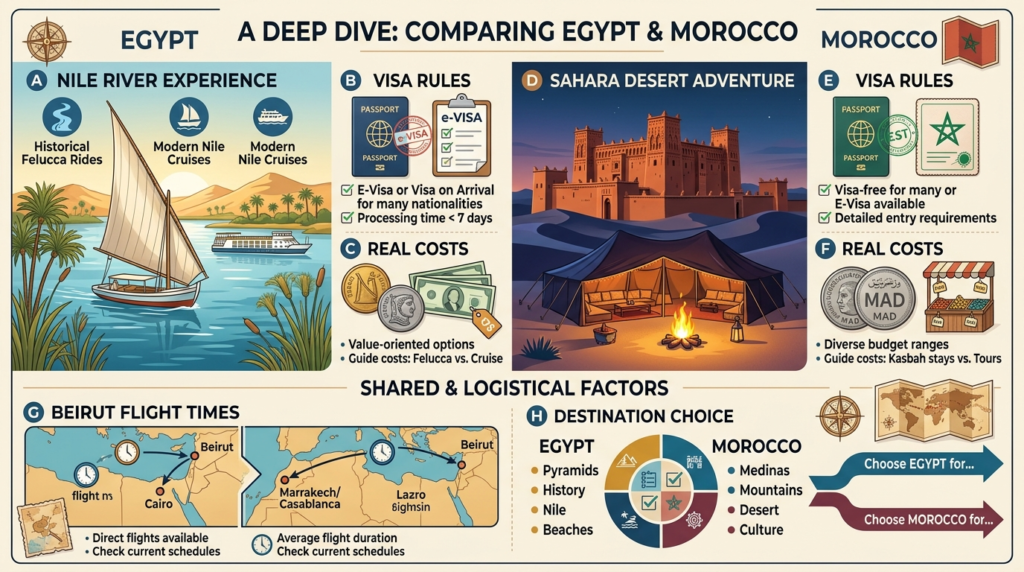 Egypt vs Morocco: Comparing North Africa Destinations