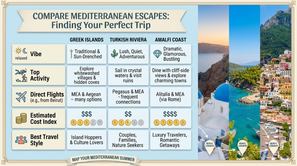 Summer in the Mediterranean: Where to Go from Lebanon