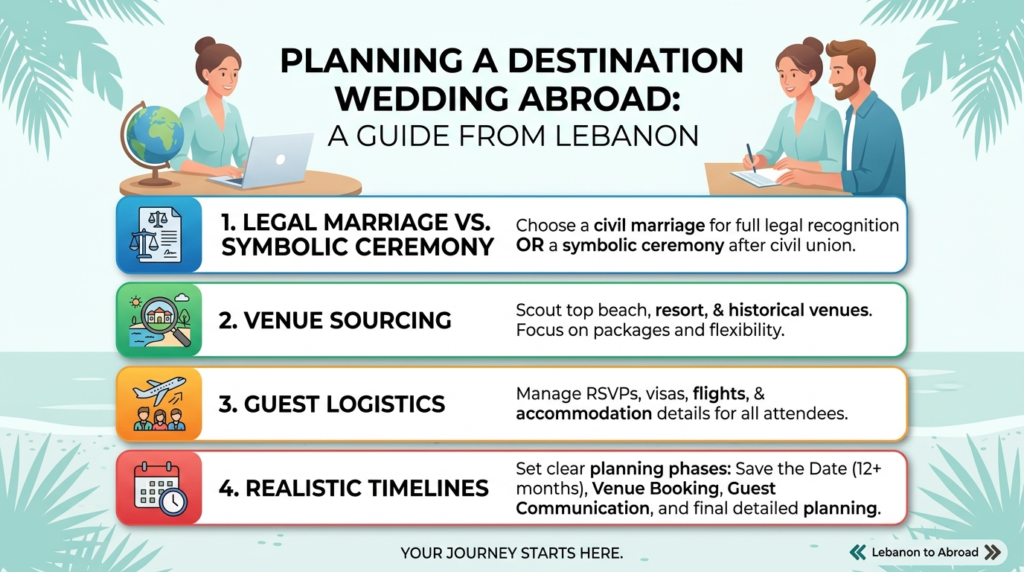 Planning a Destination Wedding Abroad from Lebanon