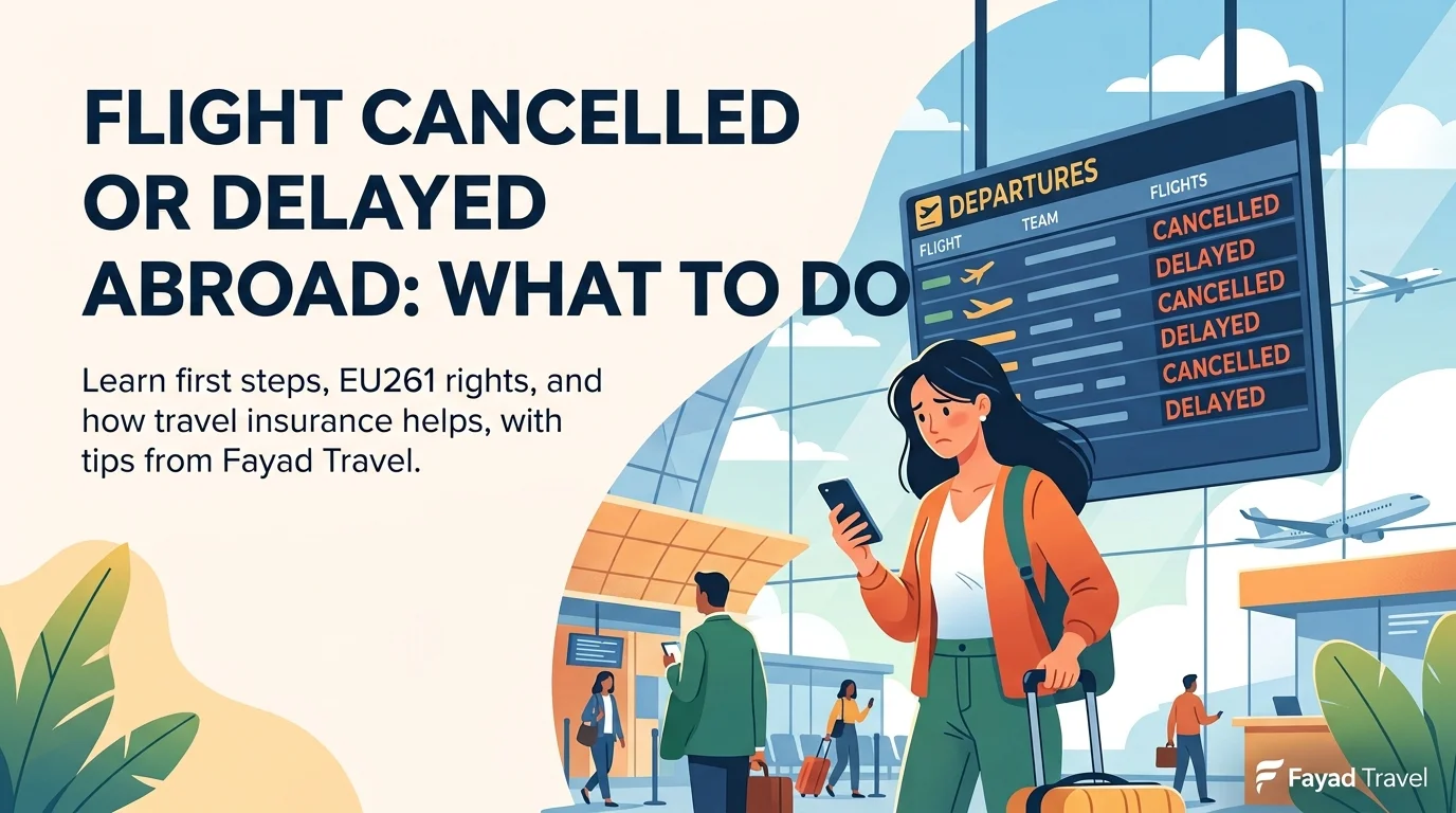Flight Cancelled or Delayed Abroad: What to Do