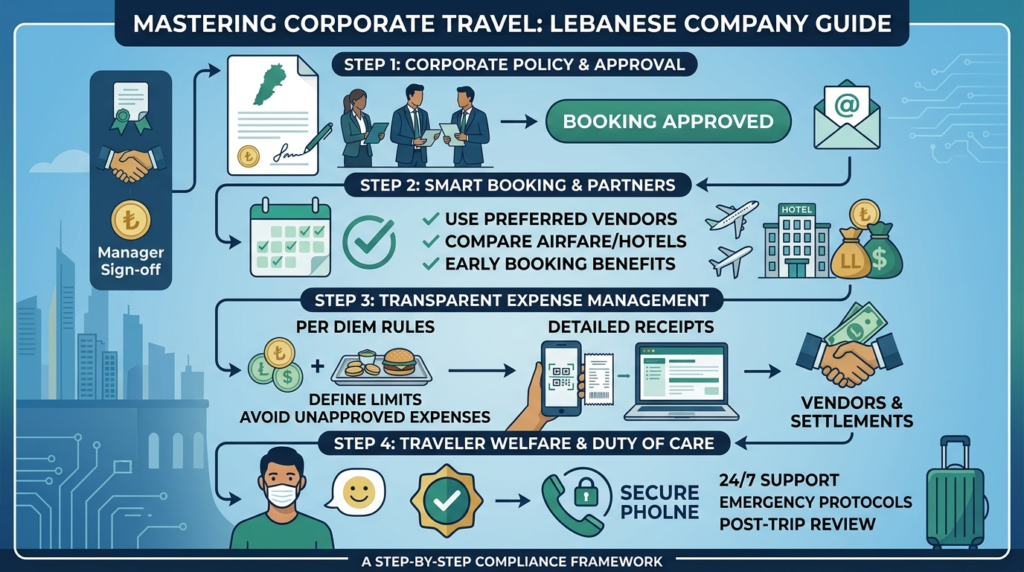 Corporate Travel Policy Tips for Lebanese Companies