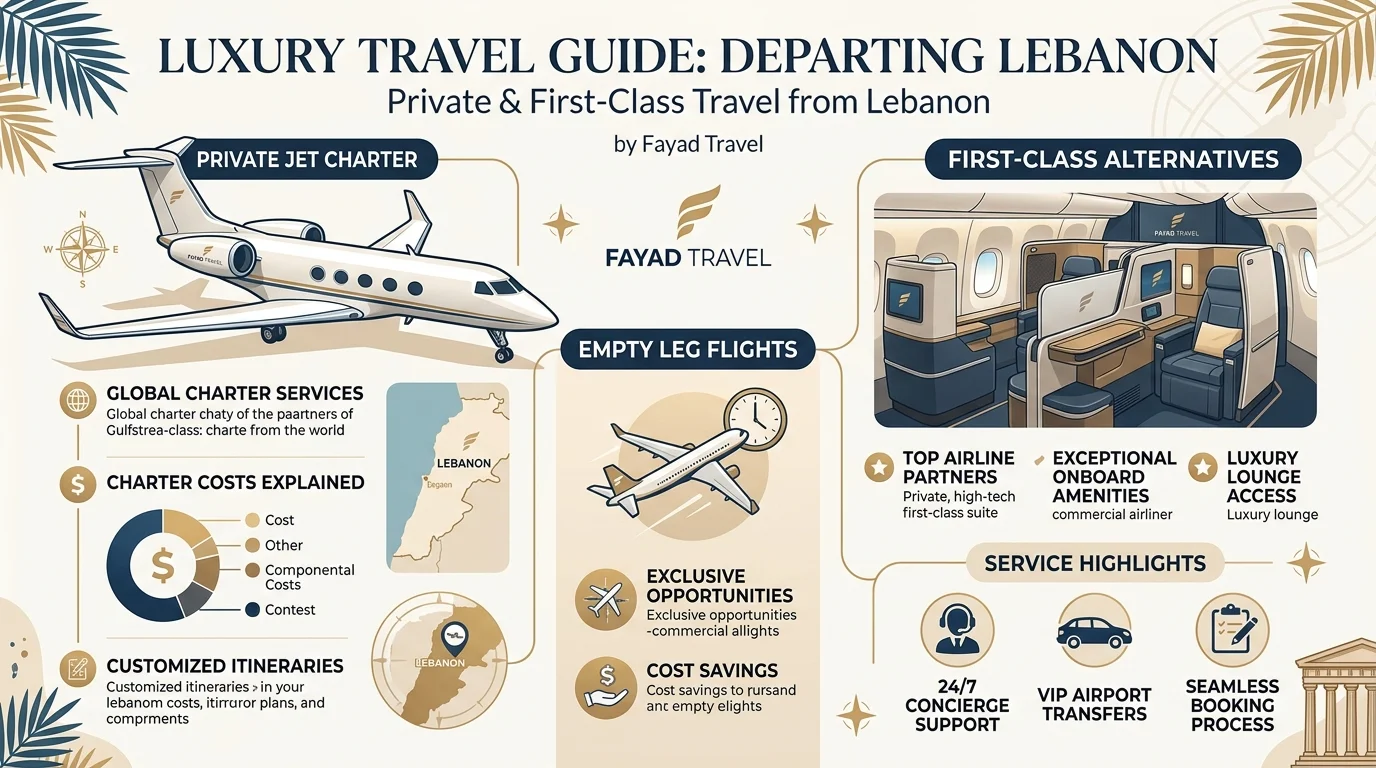 Private Jet and First-Class Travel from Lebanon
